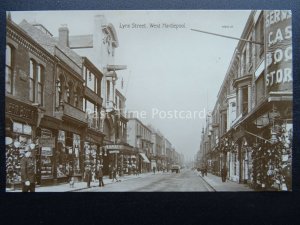 Durham WEST HARTLEPOOL Lynn Street & EMPIRE THEATRE c1911 RP Postcard