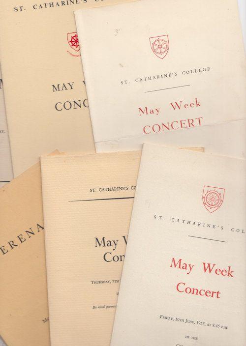 St Catherines College Cambridge 7x Old Theatre Programme s