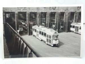 Original Vintage Photo Tram 1158 at Lijsterbestraat Depot Hague Netherlands 1959