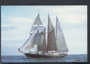 Shipping Postcard - S.T.S.Sir Winston Churchill Topsail Schooner  T5440