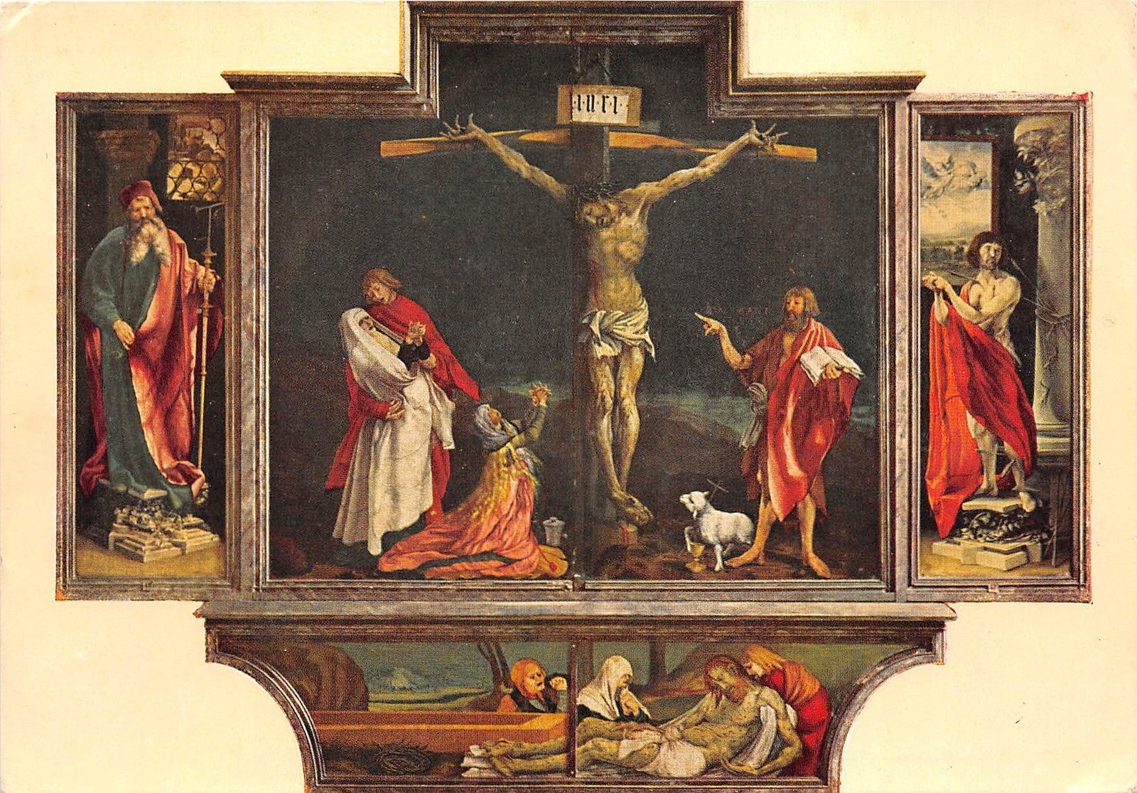 Br5575 La Crucification Et La Mise Au Tombeau Postcard Mathis Grunewald Hippostcard