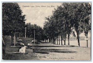 1909 Fountain Lake Drive Exterior View Albert Lea Minnesota MN Vintage Postcard