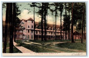 1907 Pine Grove Spring Hotel Exterior Building Spofford New Hampshire Postcard