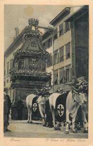 ITALY Florence Holy Sabat horse chariot ceremony procession holiday 1930