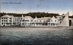 Bermuda Hotel w/ Ship Cover Cancel TEV Queen of Bermuda Posted High Seas