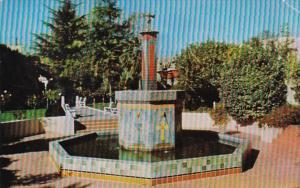 California San Jose The Plaza and Fountain Rosicrucian Park 1966