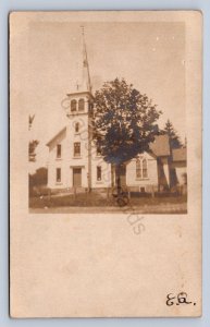 J93/ Middletown New York RPPC Postcard c1910 Church Building 365