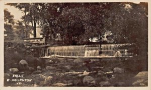 EAST ARLINGTON VERMONT~THE FALLS~1926 REAL PHOTO POSTCARD