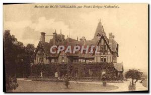 Old Postcard Manoir du Bois Thillard By Pont L & # 39Eveque