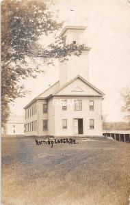 A54/ Norridgewock Maine Me RPPC Real Photo Postcard 1908 Church Building