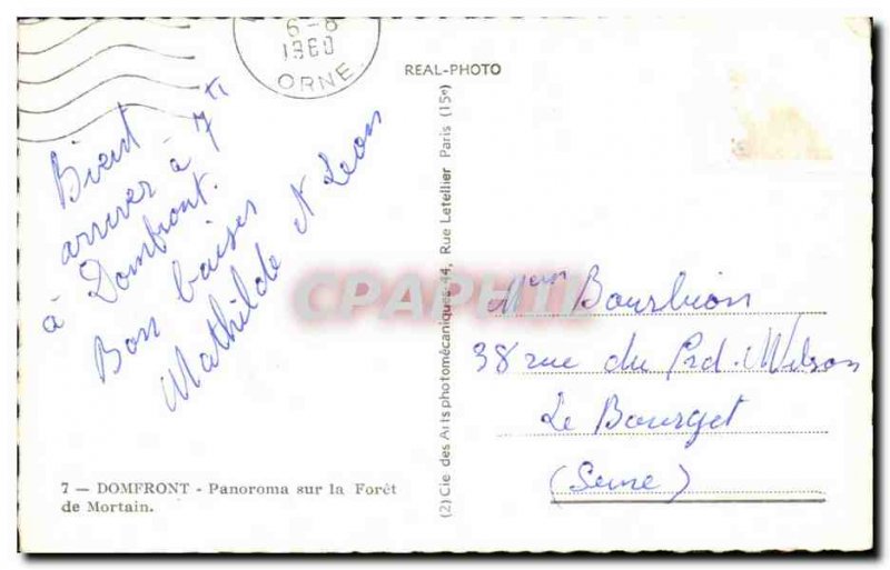 Modern Postcard Domfront Panorama Sur La Foret De Mortain