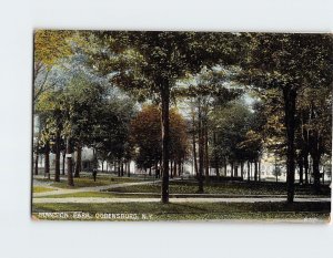 Postcard Mansion Park Ogdensburg New York USA
