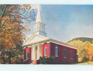 Unused Pre-1980 CHURCH SCENE Warm Springs Virginia VA hs6775
