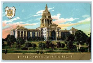 c1913 State Capitol Exterior Building Austin Texas TX Vintage Antique Postcard