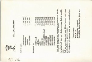 CPA AK M.S.Mataram SHIPS (783290)