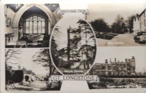 Greetings From Great Gt Longstone Derby Real Photo Old Postcard