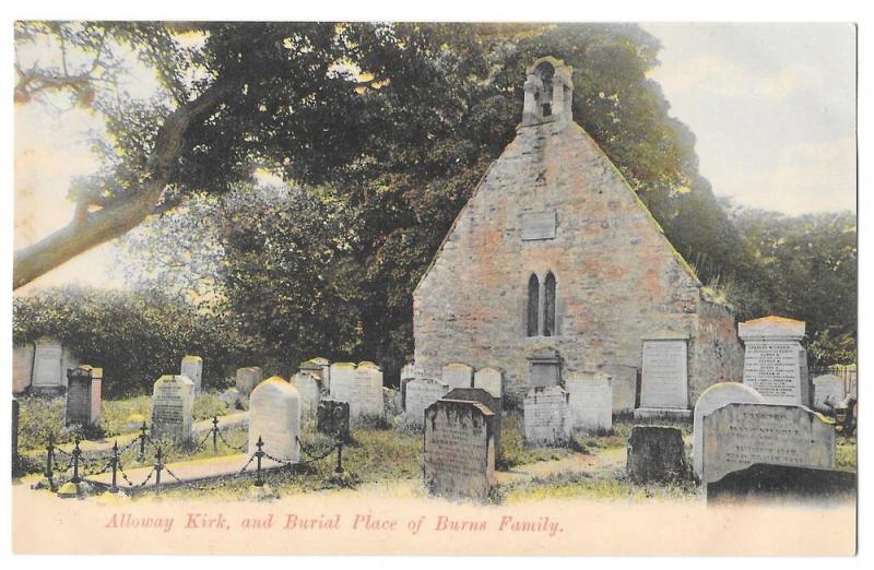 Scotland Ayr Alloway Robert Burns Birth Room GWW Postcard