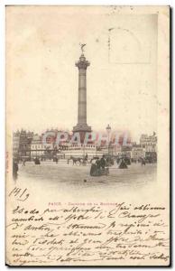 Paris Old Postcard Column of the Bastille