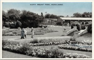 Happy Mount Park Morecambe Lancashire England Dennis Productions Postcard G80