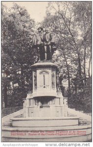 Belgium Brussels Statue des Comtes d'Egmont et de Hornes