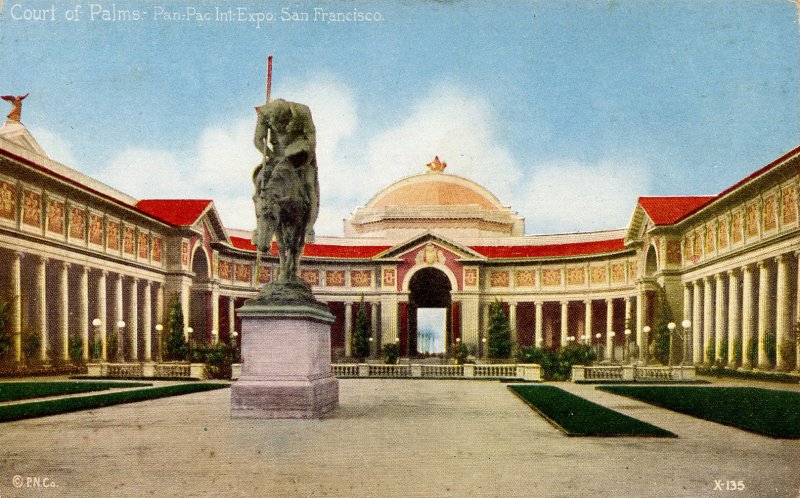 CA - San Francisco. Panama-Pacific Int'l Exposition, 1915. Court of the Palms