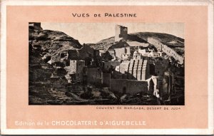 Palestine Couvent De Mar Saba Desert De Juda Vintage Postcard C089