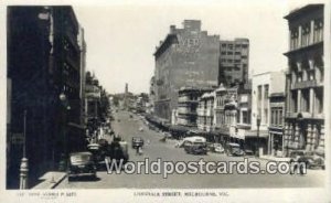 Real Photo - Lonsdale Street Melbourne Australia Unused 