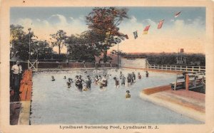 Lyndhurst New Jersey Swimming Pool Vintage Postcard AA72331