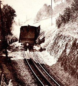 Langres France Cog Railway Bridge Train 1910s WW1 Era Postcard Europe #1 PCBG12A