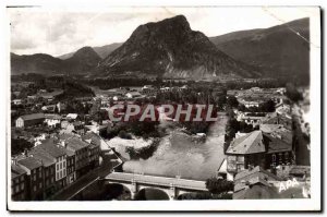 Old Postcard Tarascon Sur Ariege View On & # 39Ariege And The Mountains Of Se...