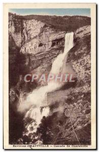 Old Postcard Environs d & # 39Hauteville Cascade Charabotte