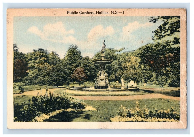 1920's Public Gardens, Halifax, N.S. Postcard F110E