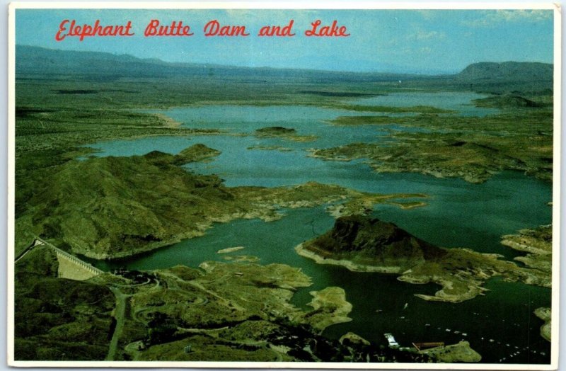 Postcard - Elephant Butte Dam And Lake - Truth or Consequences, New Mexico