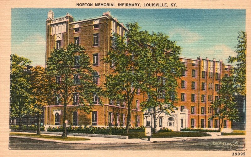 Vintage Postcard Norton Memorial Infirmary Building Louisville Kentucky K.Y.