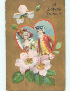 Divided-Back VALENTINE DAY SCENE Great Postcard W8009