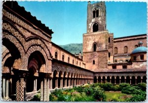 Postcard - Internal of the Cloister - Monreale, Italy