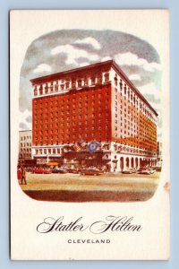 Statler Hilton Hotel Cleveland Ohio OH UNP Postcard J17