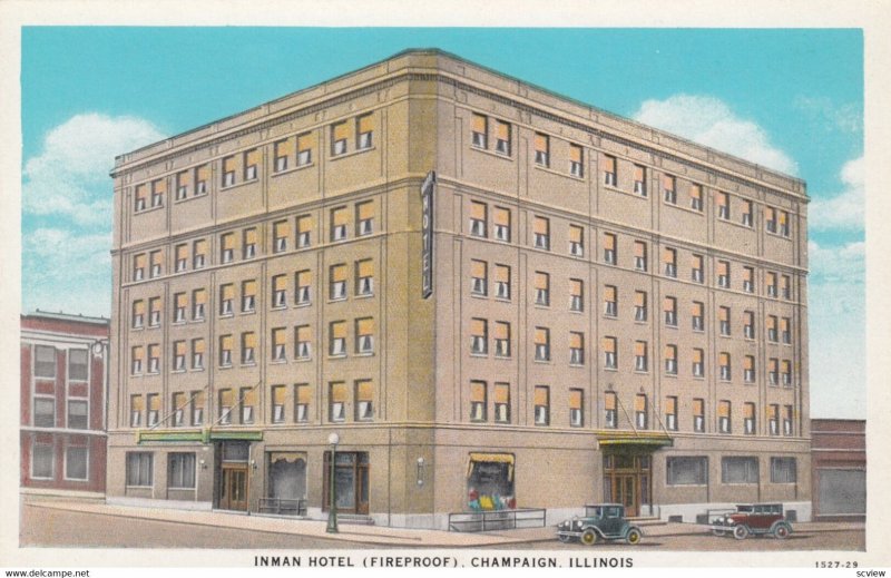 CHAMPAIGN , Illinois , 1910s ; Inman Hotel