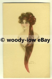 su1531 - Young woman - Glamour - artist J Knowles Hare - postcard