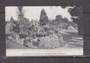 VICTORIA, MELBOURNE,BOTANICAL GARDENS, ROCK GARDENS, 1905 ppc., used.