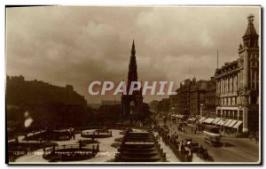 Postcard Old Edinburgh Princes Street