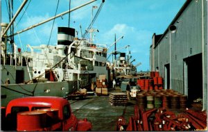 Postcard Dock Scene in New Orleans, Louisiana~877