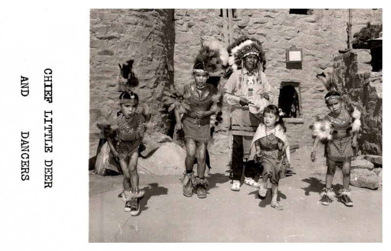 Indian Chief Little Deer and  Children Dancers