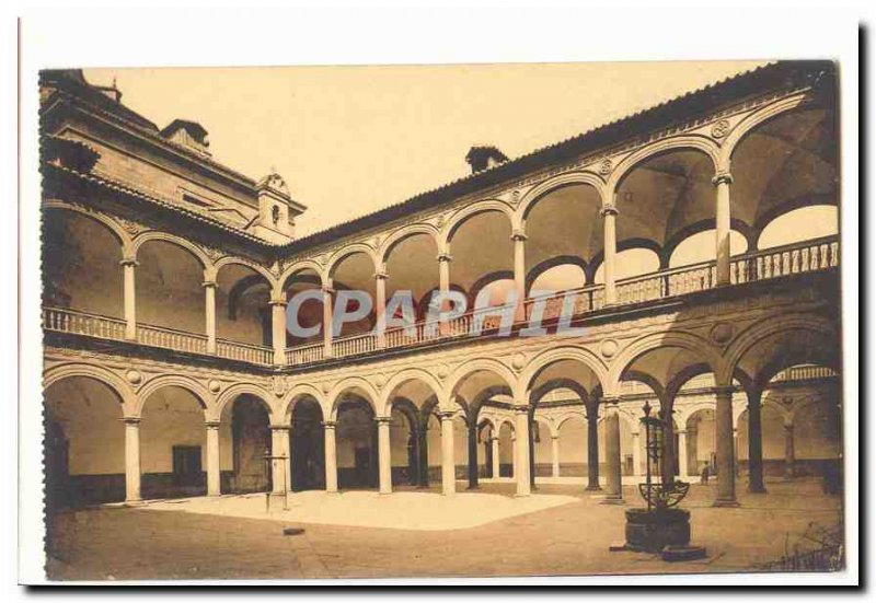 Spain Espana Old Postcard toledo Patio del hostpital S Juan Bautista