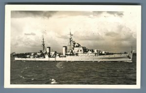 HMS Bellona Light Cruiser Royal Navy Original Real Photo WWII dido class