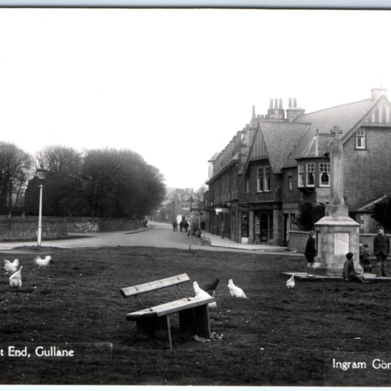 c1940s Gullane, Firth of Forth, East Lothian, Scotland RPPC West Real Photo A132