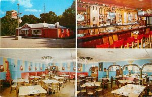 1950d St.. Charles Missouri The Farm Restaurant Cocktail Lounge Postcard 26-230