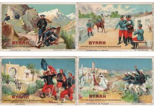 BYRRH FRENCH ADVERTISING MILITARY 10 Vintage Postcards Pre-1920 (L5286)