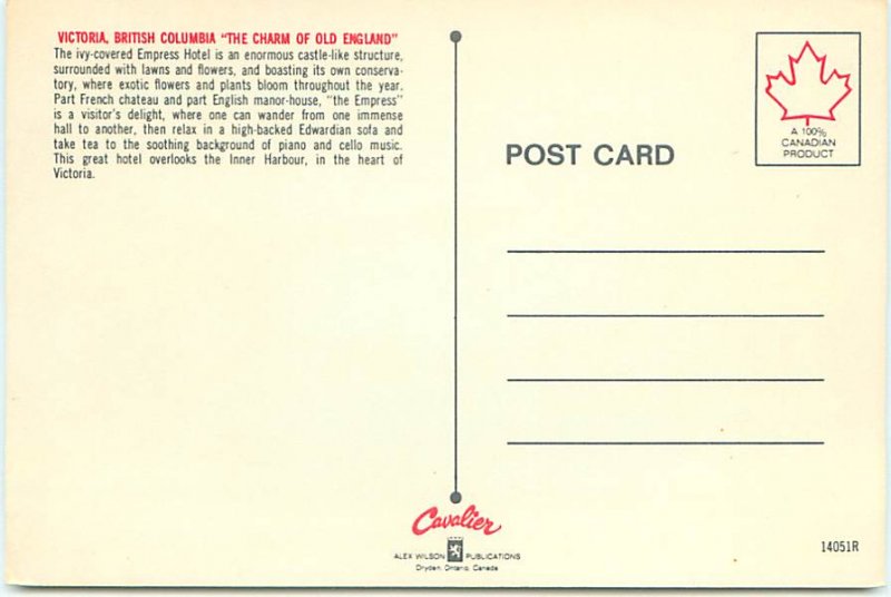 Buy Canada Postcards Empress Hotel Victoria