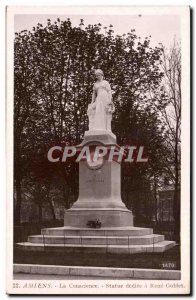 Amiens Old Postcard Consciousness DEDICATED statue was René Goblet